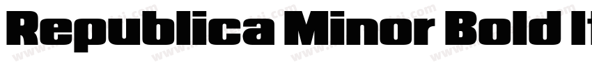 Republica Minor Bold Italic字体转换